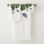 Waterverf Eucalyptusbladeren Bad Handdoek (Insitu)