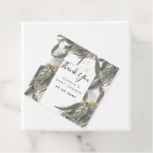 Waterverf Eucalyptusbladeren Groene Baby Shower Bedankjes Labels (In situ)