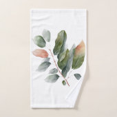 Waterverf Eucalyptusbladeren Handdoek (Handdoek)