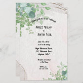 Waterverf eucalyptusbladeren in goud Lijst (Voorkant / Achterkant)