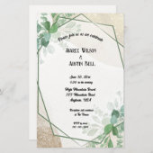 Waterverf eucalyptusbladeren in goud Lijst (Voorkant / Achterkant)