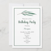 Waterverf Eucalyptusbladeren Kaart (Voorkant)