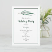 Waterverf Eucalyptusbladeren Kaart (Staand voorkant)