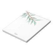 Waterverf Eucalyptusbladeren Notitieblok (Linkerzijde)