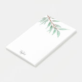 Waterverf Eucalyptusbladeren Post-it® Notes (Schuin)