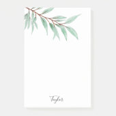 Waterverf Eucalyptusbladeren Post-it® Notes (Voorkant)