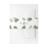 Waterverf Eucalyptusbladeren Uitnodigingen Wikkel (Voorkant Voorbeeld)