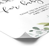 Waterverf eucalyptusboeken voor baby poster (Hoek)