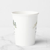 Waterverf eucalyptusbruiloft papieren bekers (Rechts)