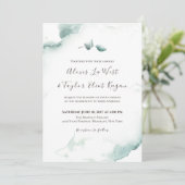 Waterverf Eucalyptusbruiloft vernieuwen Kaart (Staand voorkant)