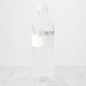 waterverf eucalyptusbruiloft waterfles etiket (Achterkant)