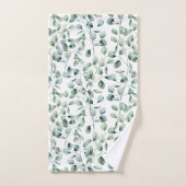 Waterverf Eucalyptuspatroon Bad Handdoek (Handdoek)