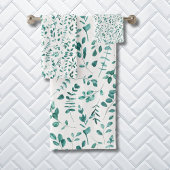 Waterverf Eucalyptuspatroon Bad Handdoek