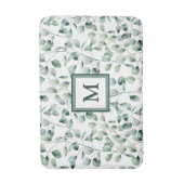 Waterverf Eucalyptuspatroon Badmat (Voorkant Verticaal)