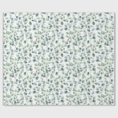 Waterverf Eucalyptuspatroon Cadeaupapier (Vlak)