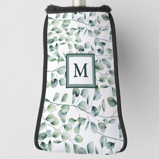 Waterverf Eucalyptuspatroon Golfheadcover (Draai 90)