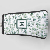 Waterverf Eucalyptuspatroon Golfheadcover (Voorkant)