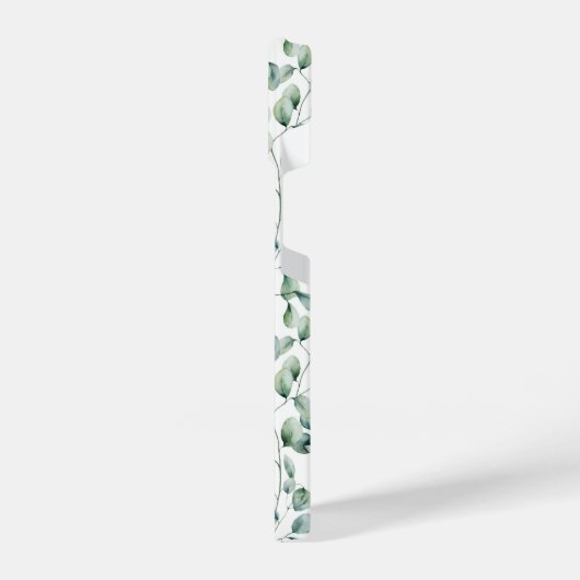 Waterverf Eucalyptuspatroon iPhone Hoesje (Linkerkant)