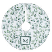 Waterverf Eucalyptuspatroon Kerstboom Rok (Voorkant)