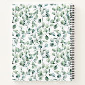 Waterverf Eucalyptuspatroon Notitieboek (Achterkant)