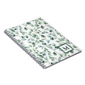 Waterverf Eucalyptuspatroon Notitieboek (Rechterzijde)