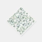 Waterverf Eucalyptuspatroon Servet (Hoek)