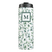 Waterverf Eucalyptuspatroon Thermosbeker (Voorkant)
