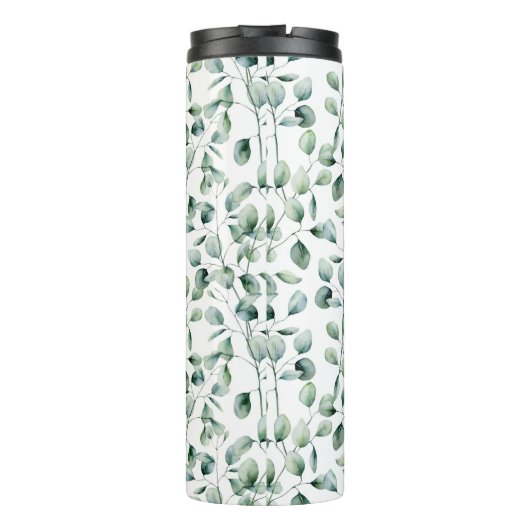 Waterverf Eucalyptuspatroon Thermosbeker (Achterkant)