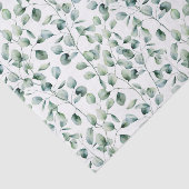 Waterverf Eucalyptuspatroon Tissuepapier (Detail)