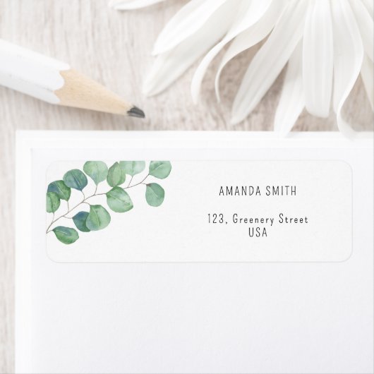 Waterverf Eucalyptustak Etiket (Insitu)