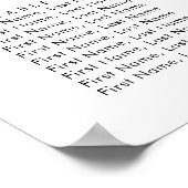 waterverf eucalyptustrouwzitje poster (Hoek)