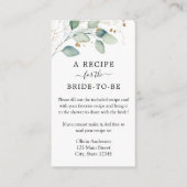 Waterverf Eucalytpus Shower Recipe Request  Informatiekaartje (Voorkant)