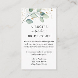 Waterverf Eucalytpus Shower Recipe Request  Informatiekaartje