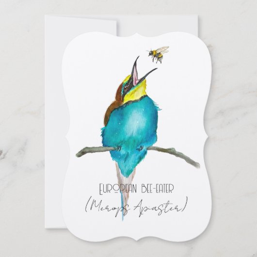 Waterverf (Europese bijeneter) Kaart (Voorkant)