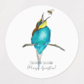 Waterverf (Europese bijeneter) Labels (Design 1)