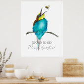 Waterverf (Europese bijeneter) Poster (Keuken)