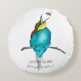 Waterverf (Europese bijeneter) Rond Kussen