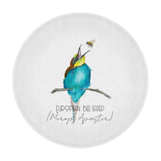 Waterverf (Europese bijeneter) Snijplank (Voorkant)