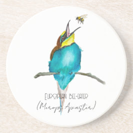 Waterverf (Europese bijeneter) Zandsteen Onderzetter