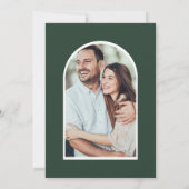 Waterverf Evergreen & Cotton Flowers Arch Foto Save The Date (Achterkant)