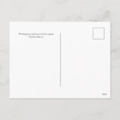 Waterverf Evergreen en Holly Berries Wreath Feestdagenkaart (Achterkant)