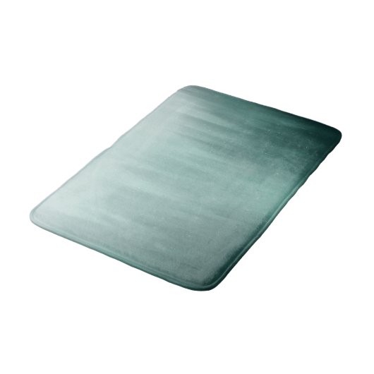 Waterverf Evergreen Forest in Mist Painting Badmat (Gekanteld)