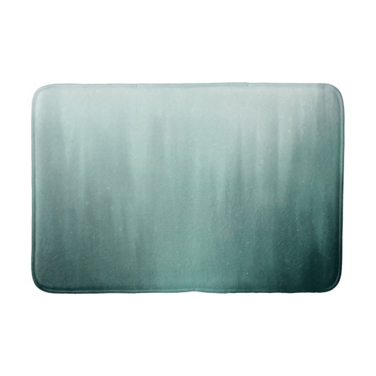 Waterverf Evergreen Forest in Mist Painting Badmat (Voorkant)