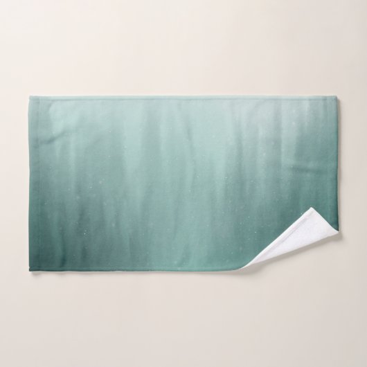 Waterverf Evergreen Forest in Mist Painting Handdoek (Handdoek)