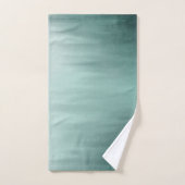 Waterverf Evergreen Forest in Mist Painting Handdoek (Handdoek)