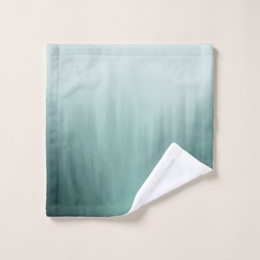 Waterverf Evergreen Forest in Mist Painting Washandje (Wasdoekje)