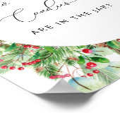 Waterverf Evergreen Hoeveel Snoepjes Poster (Hoek)