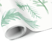 Waterverf Evergreen Holiday Wrapping Paper Cadeaupapier (Rol Hoek)