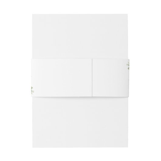 Waterverf Evergreen Pine Cone Winter Wedding Uitnodigingen Wikkel (Achterkant Voorbeeld)