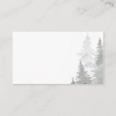 Waterverf Evergreen Winter Forest Hartelijk dank Informatiekaartje (Achterkant)